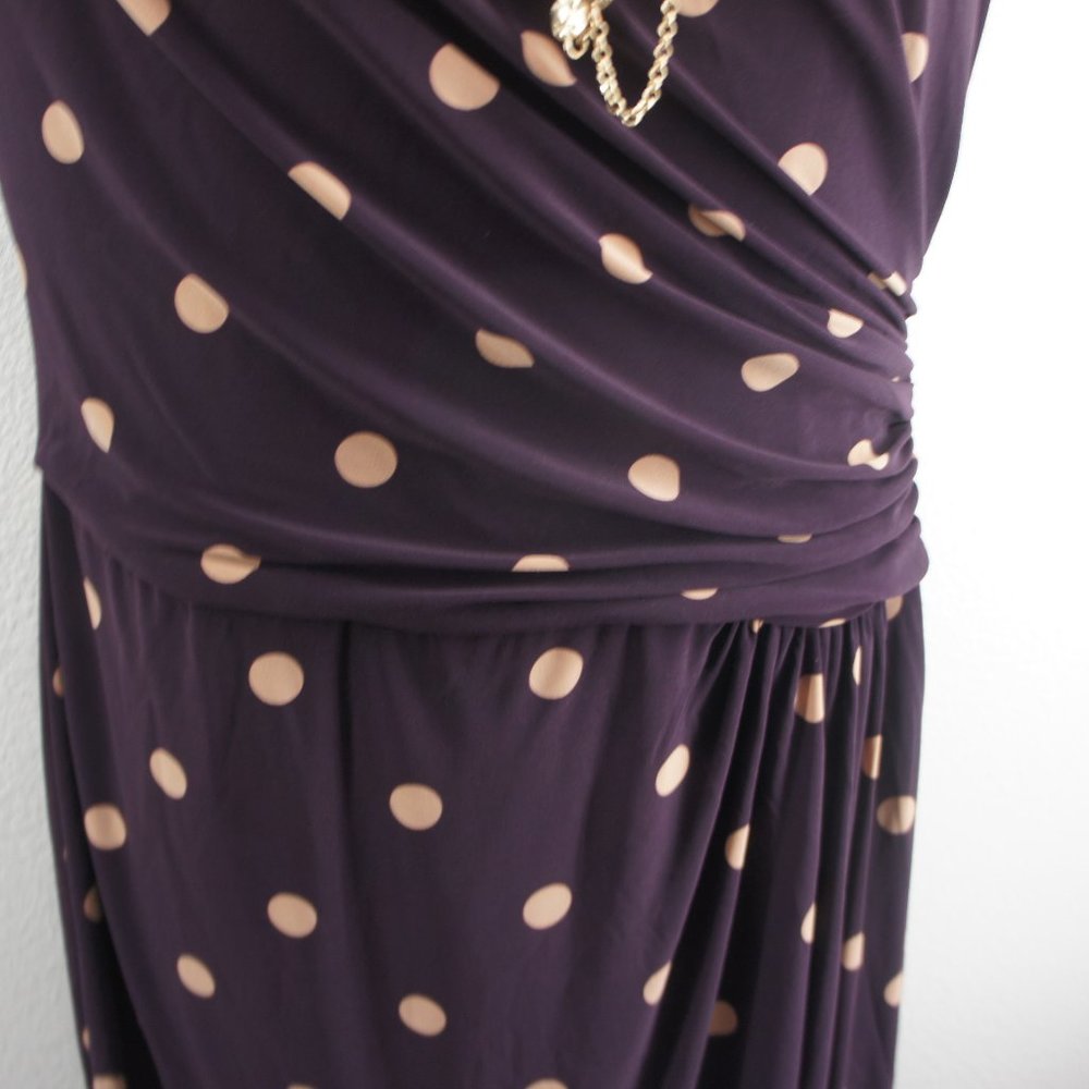 ralph lauren ruched waist lined dress size 16 - Picture 3 of 5